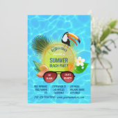 Individuelle Einladung zum Summer Beach Party (Stehend Vorderseite)