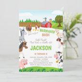 Individuelle Einladungen für den Bauernhof (Stehend Vorderseite)