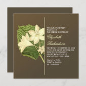 Individuelle Einladungen für Vintages Brautparty (Vorne/Hinten)