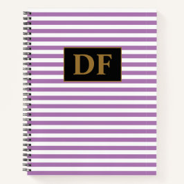Individuelle Einstiegsmodelle für Lila/weiße Strei Notizblock