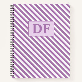 Individuelle Einstiegsmodelle für Lila/weiße Strei Notizblock