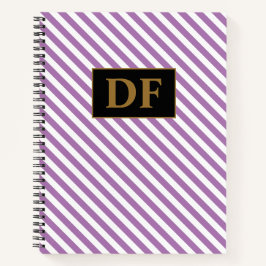Individuelle Einstiegsmodelle für Lila/weiße Strei Notizblock