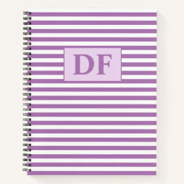 Individuelle Einstiegsmodelle für Lila/weiße Strei Notizblock