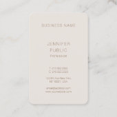 Individuelle elegante Farben Luxus-Template Modern Visitenkarte (Rückseite)