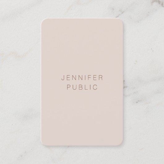 Individuelle elegante Farben Luxus-Template Modern Visitenkarte (Vorderseite)