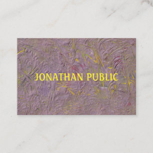 Individuelle Elegante Moderne Abstrakte Kunstvorla Visitenkarte