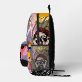 Individuelle elegante Street Art United Staaten Bedruckter Rucksack (Rechts)