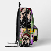 Individuelle elegante Street Art United Staaten Bedruckter Rucksack (Links)