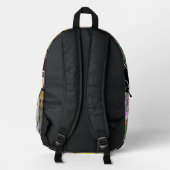 Individuelle elegante Street Art United Staaten Bedruckter Rucksack (Rückseite)