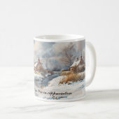 Individuelle englische Landschaft Winterlandschaft Kaffeetasse (VorderseiteRechts)
