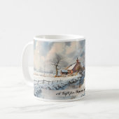 Individuelle englische Landschaft Winterlandschaft Kaffeetasse (Vorderseite Links)
