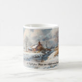 Individuelle englische Landschaft Winterlandschaft Kaffeetasse (Mittel)