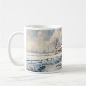 Individuelle englische Landschaft Winterlandschaft Kaffeetasse (Links)