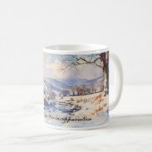 Individuelle englische Winterlandschaft Kaffeetasse (VorderseiteRechts)