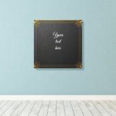 Individuelle Ereignissignierung - Verzierte Gold F Leinwanddruck (Insitu (Holzboden))