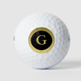 Individuelle Erstklassigkeit Elegante Black & Gold Golfball