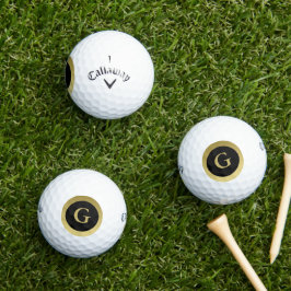 Individuelle Erstklassigkeit Elegante Black & Gold Golfball