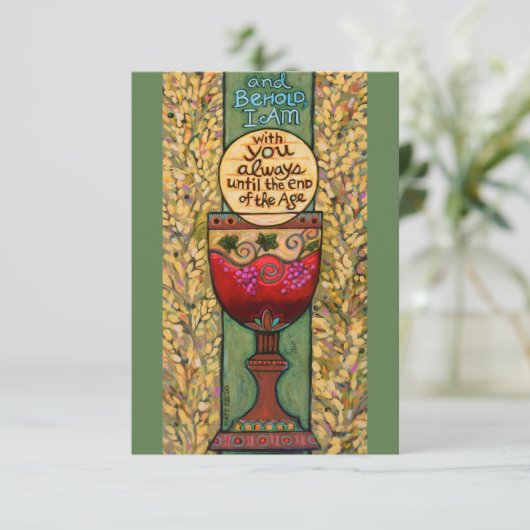 Individuelle Euchariserkarte, Erste Kommunization (Stehend Vorderseite)