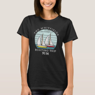 Individuelle Familie Sommerurlaub Segeln T-Shirt