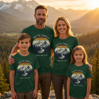 Individuelle Familien-Roadtrip T-Shirt