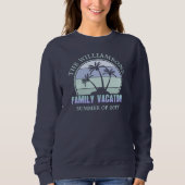 Individuelle Familien Urlaub Strand Tropical Islan Sweatshirt (Vorderseite)