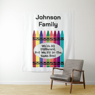 Individuelle Familien-Wiedervereinigungs-Fotowand Wandteppich