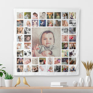 Individuelle Familienerinnerungen Personalisierte Wandteppich