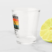 Individuelle Familienferien Berge Wandern Camping Schnapsglas (Rechts)