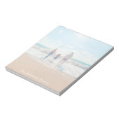 Individuelle Familienferien Foto Sommerferien Notizblock (Rotiert)