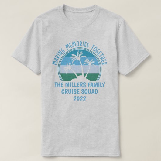 Individuelle Familienferien Sommerferien Wiederseh T-Shirt (Design vorne)