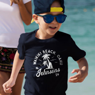 Individuelle Familienferien Sommerstrand Gruppenre T-Shirt