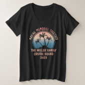 Individuelle Familienferien Sommerstrand-Reise Große Größe T-Shirt (Design vorne)