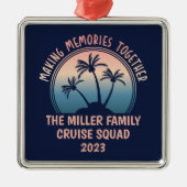 Individuelle Familienferien Sommerstrand-Reise Ornament Aus Metall (Vorne)