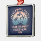 Individuelle Familienferien Sommerstrand-Reise Ornament Aus Metall (Links)