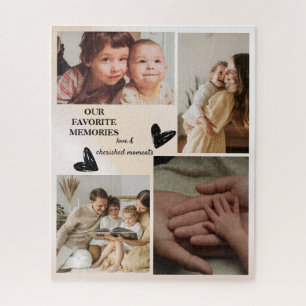Individuelle Familienfotocollage Personalisierte E Puzzle