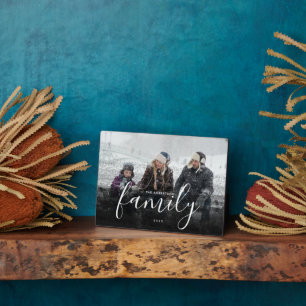 Individuelle Familienfotografie Schwarzes abstrakt Fotoplatte