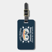 Individuelle Familienfreunde Skireisegruppe Überei Gepäckanhänger (Vorderseite vertikal)