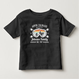 Individuelle Familienfreunde Skireisegruppe Überei Kleinkind T-shirt
