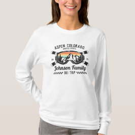 Individuelle Familienfreunde Skireisegruppe Überei T-Shirt