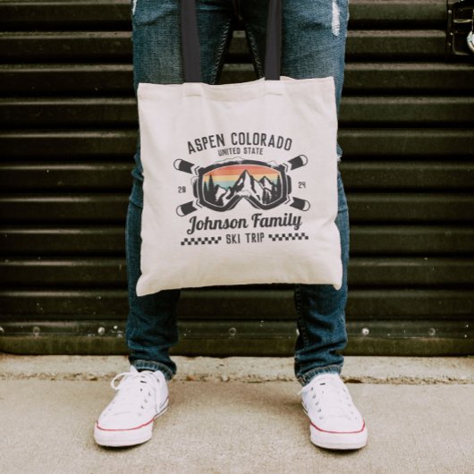 Individuelle Familienfreunde Skireisegruppe Überei Tragetasche