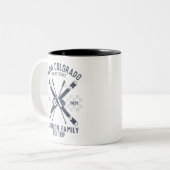 Individuelle Familienfreunde Skireisegruppe Überei Zweifarbige Tasse (Vorderseite Links)