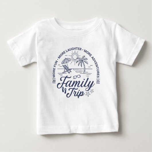 Individuelle Familienreise Gruppe Matching Beach V Baby T-shirt (Vorderseite)