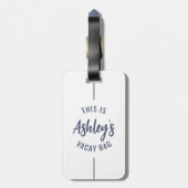 Individuelle Familienreise Gruppe Matching Beach V Gepäckanhänger (Rückseite vertikal)