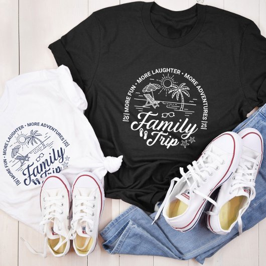 Individuelle Familienreise Gruppe Matching Beach V T-Shirt