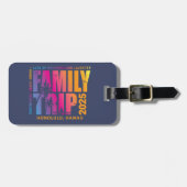 Individuelle Familienreise Matching Group Urlaub Gepäckanhänger (Vorderseite horizontal)