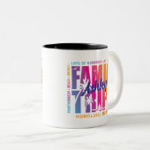 Individuelle Familienreise Matching Group Urlaub Zweifarbige Tasse (VorderseiteRechts)