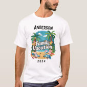 Individuelle Familienurlaub Beach Group Matching T-Shirt (Vorderseite)