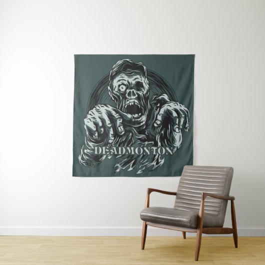 Individuelle Farbe DEADMONTON Zombie Tapestyle Wandteppich (Beispiel)