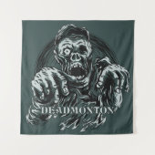 Individuelle Farbe DEADMONTON Zombie Tapestyle Wandteppich (Vorderseite)