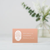 Individuelle Farbe Moderner Wellness Coach für Bäu Visitenkarte (Stehend Vorderseite)